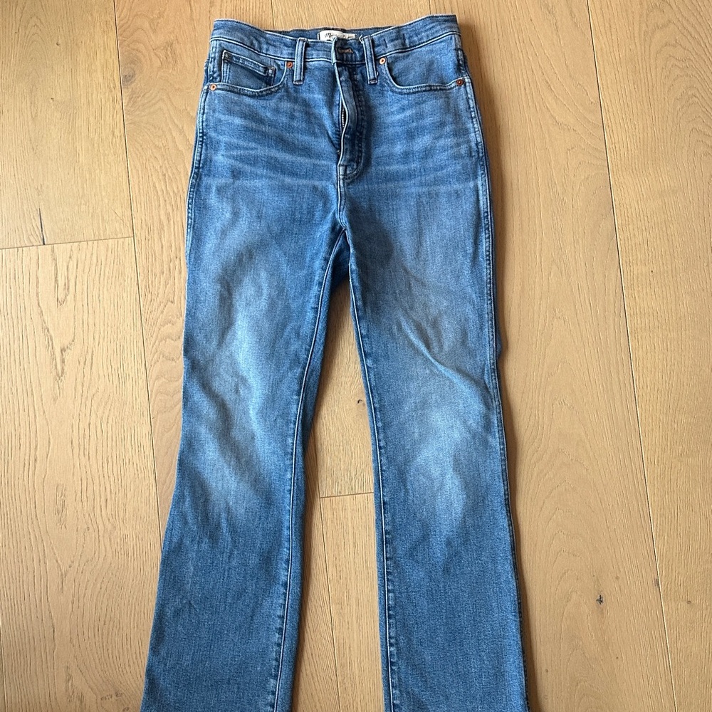 Madewell Boot Cut Jeans in Classic Blue
